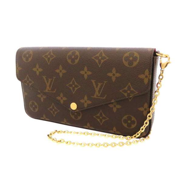 Gallery Rare: Louis Vuitton chain wallet Monogram Felice M61276 LOUIS VUITTON purse bag clutch ...