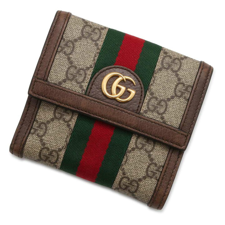 楽天市場】グッチ 財布 オフィディア GG フレンチフラップウォレット  