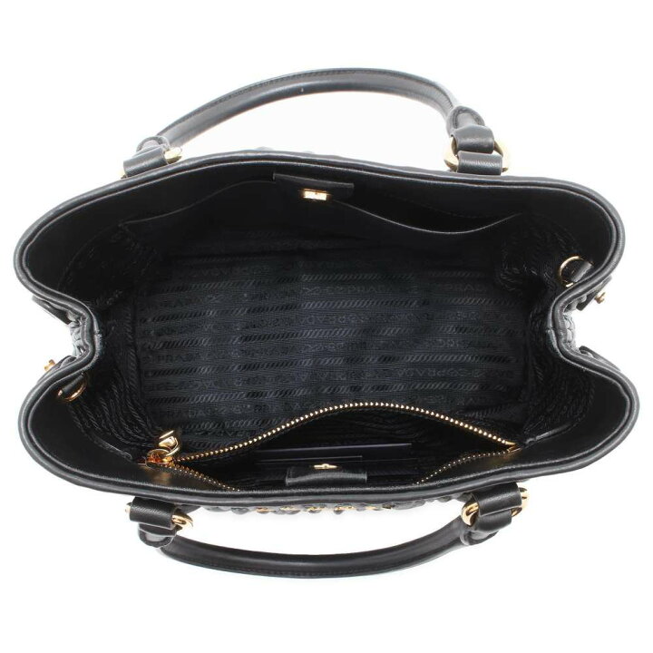 楽天市場】プラダ ハンドバッグ ギャザー レザー 1BA172 PRADA バッグ  