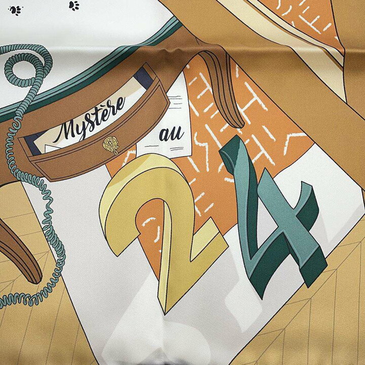 楽天市場】エルメス スカーフ カレ90 24番地のミステリー Mystere au  