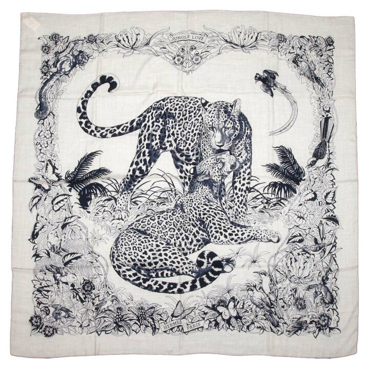 楽天市場】エルメス スカーフ カレ140 ジャングルラブ JUNGLE LOVE 