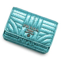 楽天市場】プラダ 財布 二つ折り（カラーブルー）（レディース財布 