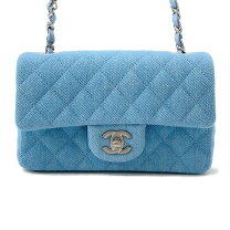 Chanel シャネル デニム アンバー色チャーム付き 中古ハンドバッグ