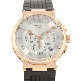 ブレゲ マリーン クロノグラフ K18PGピンクゴールド 5527BR/12/9WV BREGUET 腕時計 メンズ 【安心保証】 【中古】 ブレゲ マリーン BREGUET マリーン ブレゲ 腕時計