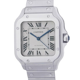 カルティエ サントス ドゥ カルティエ WSSA0029 Cartier 腕時計 シルバー文字盤 【中古】 カルティエ サントス Cartier カルティエ 中古