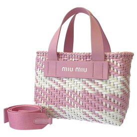 ミュウミュウ ハンドバッグ イントレッチオ レザー 5BA077 MIUMIU 2wayショルダーバッグ 白 【中古】 ミュウミュウ バッグ ミュウミュウ レディース MIUMIU BAG