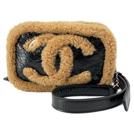 シャネル ボディバッグ ココマーク チェーン ムートン CHANEL ウエストバッグ 黒 【安心保証】 【中古】 シャネル バッグ シャネル レディース CHANEL BAG