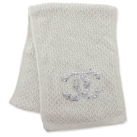 シャネル マフラー ココマーク カシミヤ CHANEL ストール グレー 【安心保証】 【中古】 シャネル マフラー シャネル レディース CHANEL