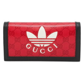 グッチ チェーンウォレット アディダスコラボ GGクリスタルキャンバス 621892 GUCCI adidas 財布 黒 白 【中古】 グッチ 財布 グッチ GUCCI WALLET