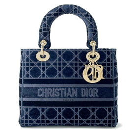 クリスチャン・ディオール ハンドバッグ レディディオール D-Lite ミディアム ベロア Christian Dior 2way 【安心保証】 【中古】 クリスチャン・ディオール バッグ ディオール レディース Christian Dior BAG