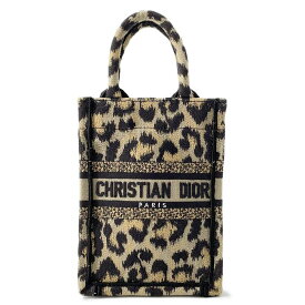 クリスチャン・ディオール ハンドバッグ ブックトート ミニ レオパード S5555CRHM Dior 2wayショルダーフォンバッグ 【安心保証】 【中古】 クリスチャン・ディオール バッグ ディオール Christian Dior BAG