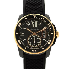 カルティエ カリブル ドゥ カルティエ ダイバー W2CA0004 Cartier 腕時計 黒文字盤 【安心保証】 【中古】 カルティエ カリブル ドゥ カルティエ Cartier カルティエ 中古