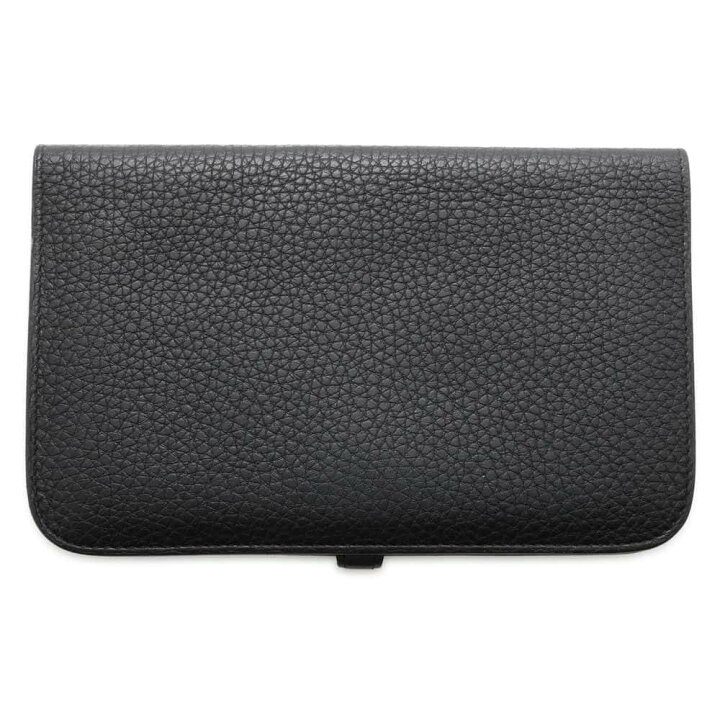 楽天市場】エルメス 長財布 ドゴンGM ブラック/シルバー金具 トリヨン  