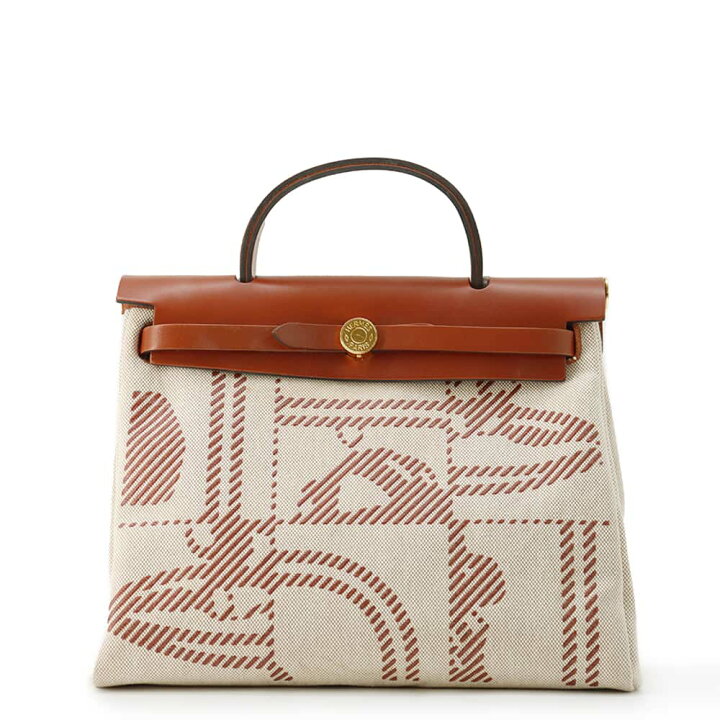 楽天市場】エルメス エールバッグジップPM ブリック/ゴールド金具  