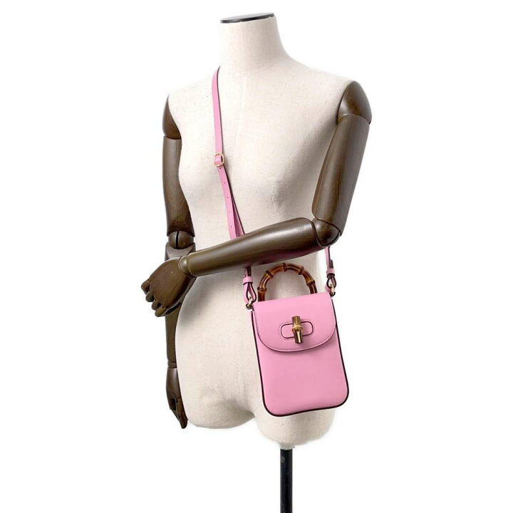 楽天市場】グッチ ハンドバッグ バンブー レザー 702106 GUCCI 3way  