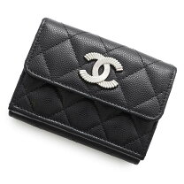 楽天市場】CHANEL スモールフラップ ウォレット（カラーブラック）の通販