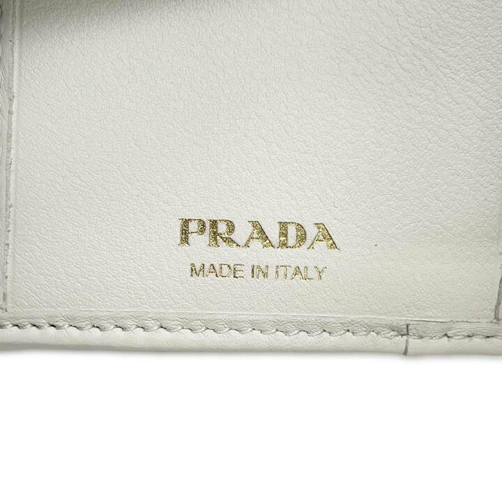 楽天市場】プラダ 三つ折り財布 ミニスタッズ レザー 1MH043 PRADA  