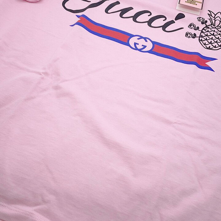 楽天市場】グッチ Tシャツ パイナップル ロゴ コットン メンズサイズ 