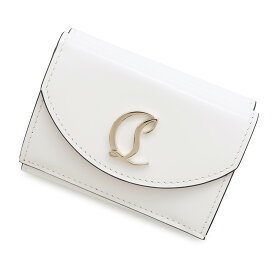 クリスチャン・ルブタン 三つ折り財布 Loubi54 ルビ54 コンパクトウォレット パテント 3235108 Christian Louboutin 白 【中古】 クリスチャン・ルブタン 財布 ルブタン 三つ折り財布 Christian Louboutin WALLET