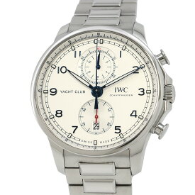 IWC ポルトギーゼ・ヨットクラブ・クロノグラフ IW390702 腕時計 シルバー文字盤 【安心保証】 【中古】 IWC ポルトギーゼ IWC 中古