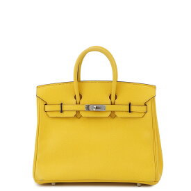 エルメス バーキン25 ジョーヌアンブル/シルバー金具 エプソン □I刻印 HERMES Birkin ハンドバッグ 【安心保証】 【中古】 エルメス バーキン エルメス バッグ エルメス レディース HERMES Birkin HERMES BAG