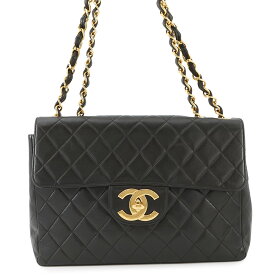 シャネル チェーンショルダーバッグ マトラッセ30 ココマーク ラムスキン A04412 CHANEL バッグ デカマト 黒 【安心保証】 【中古】 シャネル マトラッセ バッグ シャネル レディース CHANEL BAG
