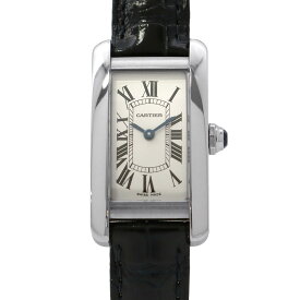 カルティエ タンク アメリカン SM WSTA0016 Cartier 腕時計 シルバー文字盤 【安心保証】 【中古】 カルティエ タンク アメリカン Cartier カルティエ 中古