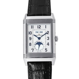 ジャガールクルト グランド レベルソ カレンダー Q3758420 LECOULTRE 腕時計 シルバー文字盤 【安心保証】 【中古】 ジャガールクルト レベルソ JAEGER-LECOULTRE ジャガールクルト 中古