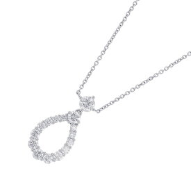 ハリーウィンストン ネックレス ループ・ペンダント エクストララージ ダイヤモンド 15P 計約0.96ct Pt950プラチナ PEDPPLXLLP 【安心保証】 【中古】 ハリーウィンストン ループ・コレクション ダイヤモンド HARRY WINSTON 中古