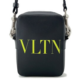 ヴァレンティノ・ガラヴァーニ ショルダーバッグ VLTN ロゴ レザー 2Y2B0943WJW VALENTINO 黒 【安心保証】 【中古】 ヴァレンティノ・ガラヴァーニ バッグ メンズ VALENTINO BAG
