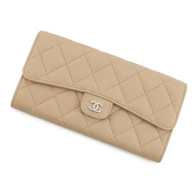 シャネル 長財布 マトラッセ ココマーク クラシック ロング フラップ ウォレットラムスキン A80758 【中古】 シャネル マトラッセ 長財布 シャネル レディース CHANEL WALLET
