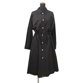 Hermès One Piece shirt One Piece Crude Cell Serie Button Cotton Women's Sai Size 36 HERMES Apparel Black [Used]Hermès Shirt dress Hermès Women's HERMES APPAREL