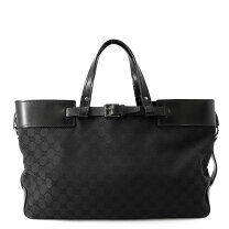 楽天市場】グッチ ggキャンバス トートバッグ 黒の通販