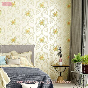 壁紙シール 花柄 53cm×3m はがせる壁紙 厚みの強化 立体感 高級縞模様 防水 防汚 耐熱 リメイクシートDIY 装飾シート居間 寝室 店舗 壁 家具 青緑 ゴールド 淡いピンク ライトブルー 花柄 居間