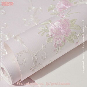 壁紙シール はがせる おしゃれ 花柄 のり付き 花柄 アンティーク クラシック フェミニン 大人女子 フラワー 壁 DIY 壁紙 シール ナチュラル ジャパネスク 巾53cm×3m リメイクシート 防水 浴室