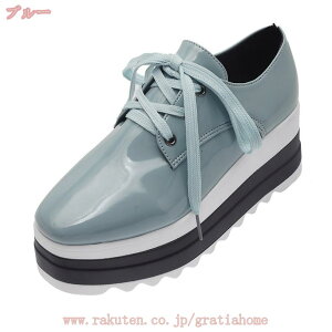 厚底シューズ レディース レースアップ パンプス エナメル 歩きやすい スニーカー puレザー 人気 軽量 デッキシューズ カジュアル 疲れにくい 大きいサイズ レースアップシューズ 疲れない