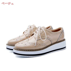 マニッシュ おじ靴 レディース 大きいサイズ レースアップ オックスフォード ローファー 学生 女子 歩きやすい 黒 マニッシュシューズ レディース 厚底 カジュアルシューズ ハンサムシュー