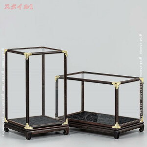 ディスプレイケース 木彫り ガラスケース 装飾品 展示ケース 防塵カバー アンティーク 木製台座 ガラス 透明ケース 仏 コレクションケース 収納ボックス 保護カバー 展示ケース 横/縦置き gr
