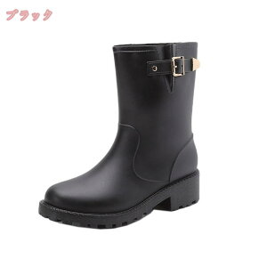 500円OFFクーポン レインブーツ レディース 長靴 ミドル丈 お洒落 レインシューズ 通勤 通学 おしゃれ 可愛い 韓国風 園芸用 防水 滑らない 軽い 軽量 厨房靴 レディースレインシューズ 作業靴