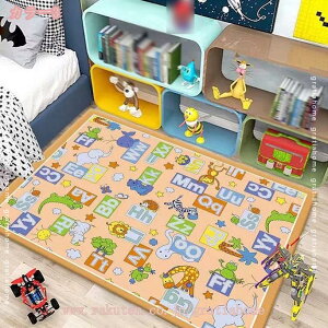キッズラグ 子供部屋 ラグ デスクマット 数字柄 線路 プレイマット ABC カーペット ラグマット 長方形 水洗い可 シティー ホットカーペットカバー 対応 夏用 リビング ダイニング お祝い 誕生