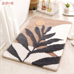 玄関マット 室内 滑り止め付き バスマット 大判サイズ おしゃれ 吸湿性 フロアマット 足ふきマット 抗菌防臭 丸洗い 入り口 浴室 洗面所 家庭用 お手入れ簡単 シンプル 室内 屋内 居間用 食