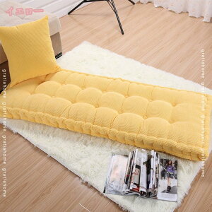 長座布団 クッション ロング シートクッション 屋内 ソファパッド 座布団 洗える 大きい 長方形 フロアクッション おしゃれ 北欧 厚手 ごろ寝マット 折り畳み 座面クッション おしりが痛く