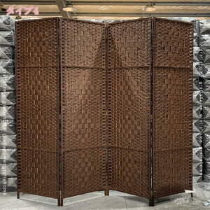 2000円OFFクーポン パーテーション 天然木フレーム 高め 間仕切り 高さ180cm 軽量 折りたたみ 自立 おしゃれ 収納 風通し ハイタイプ 4連 屋内 和風 洋風 和室 寝室 在宅勤務 アジアン 玄関 目隠