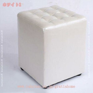 ロースツール クッション 北欧 ダイニング 椅子 合皮 四角 スツール 一人掛け 1人掛け 合皮レザー おしゃれ オットマン ダイニングスツール ローチェア キューブ 部屋 ベンチ 背もたれなし