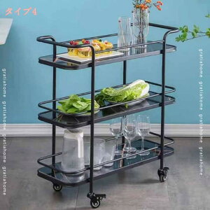 2000円OFFクーポン バーカート 3段 小型 ワインカート ゴールド キッチンワゴン キッチンカート ワイン置き場 棚 料理 お洒落 エレガントホームバーサービングカートワインカート モバイルド