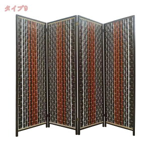2000円OFFクーポン 間仕切り パーテーション 4連 高さ180cm 折りたたみ 自然素材使用 木製 自立 衝立 目隠し 遮光 日よけ おしゃれ 収納 移動便利 仕切り スクリーン 和室 洋室 リビング 部屋 オ