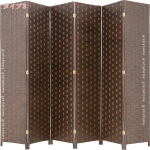 2000円OFFクーポン パーテーション 木 自立 目隠し シンプル 北欧 衝立 おしゃれ パーティション 茶 スクリーン 折りたたみ 木製パーテーション 天然木 高さ150/170/180cm 4連 コンパクト アジアン