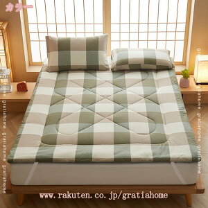 洗える 敷きパッド 綿 ベッドパッド 丸洗いOK 抗菌防臭 吸汗速乾 防ダニ加工 肌に優しい マットレスパッド ダブル 軽量 ベッド用 床置き パッド オールシーズン快適 コンパクト 収納簡単 和