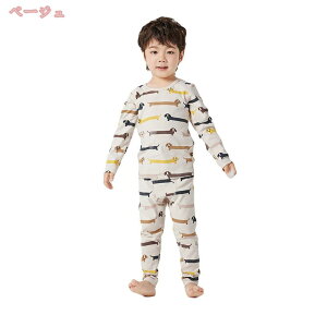 500円OFFクーポン ボーイズパジャマ 長袖 綿 犬柄 男の子 キッズ 部屋着 子供 ルームウェア 女の子 ジュニア 子供服 上下セット 春秋 ナイトウェア 寝間着 室内ウエア 寝巻 綿100 柔らか肌触り
