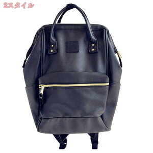 きれいめ 口金リュック サイドポケット 黒 ブラック ピンク サイドファスナー ママ リュック 撥水加工 リュック 20l 撥水 リュック レディース 大人軽量 マザーズバッグ リュック リュックサ